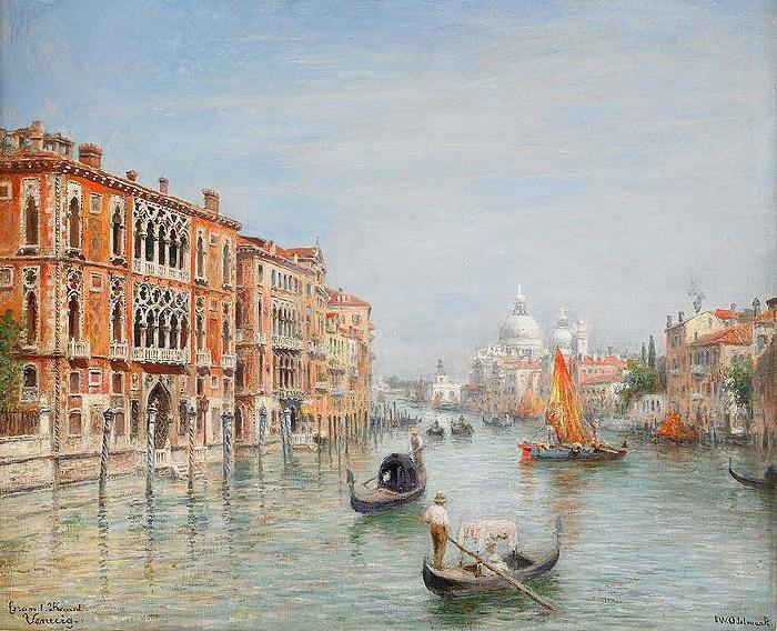 Frans Wilhelm Odelmark Canale Grande - Venice China oil painting art